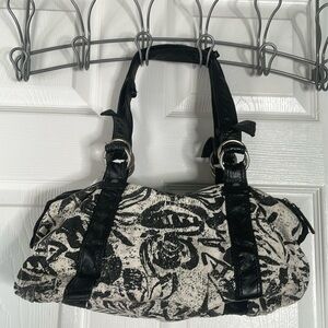 Roxy floral print shoulder handbag Y2K